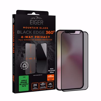 Picture of Eiger Eiger Mountain Black Privacy EDGE 360 Screen Protector for iPhone 16e/14/13